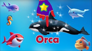 Magic Hand makes Shark and Friends become so cute #babyfish #learnenglish #kidssong #seaanimals