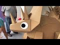 Old cardboard dinosaur