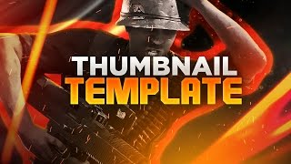 FREE Thumbnail Template + (Premium Thumbnail Pack)