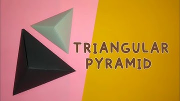 3D PYRAMID TUTORIAL / TRIANGULAR PYRAMID /TETRAHEDRON /GEOMETRIC SHAPE/ @KraftzLand  #youtubevideo