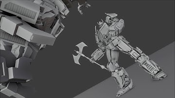 Transformers one Optimus vs Star scream unfinished test animation | Blender