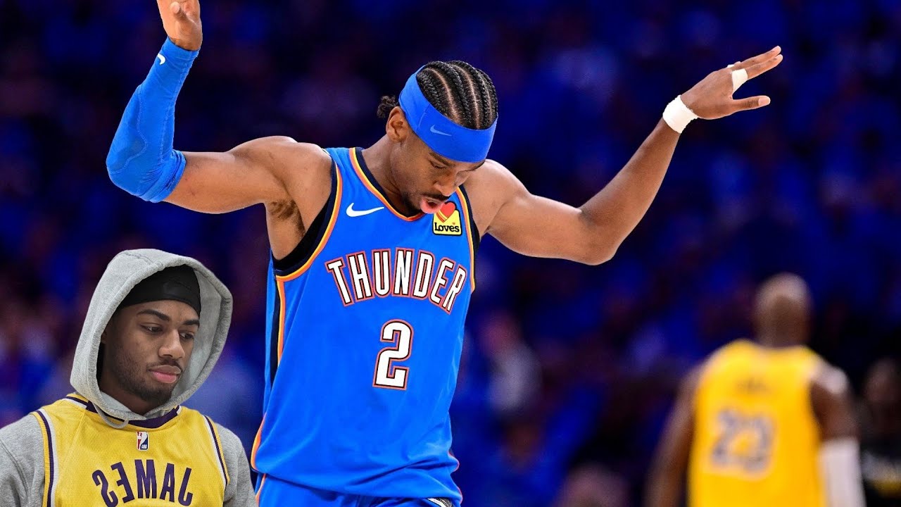 LEBRON NEEDS HELP!! Lakers vs OKC Playoffs Game 1 REACTION - YouTube