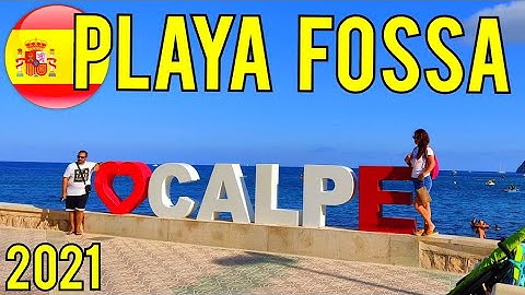 4K BEACH WALK CALPE PLAYA FOSSA SUMMER 2021 Costa Blanca SPAIN