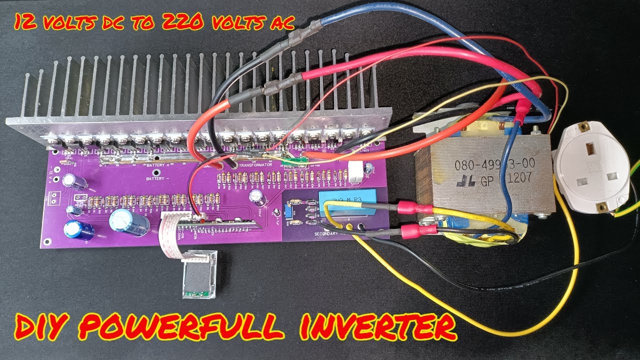 Diy Home made inverter using irf3025 and egs002 - YouTube