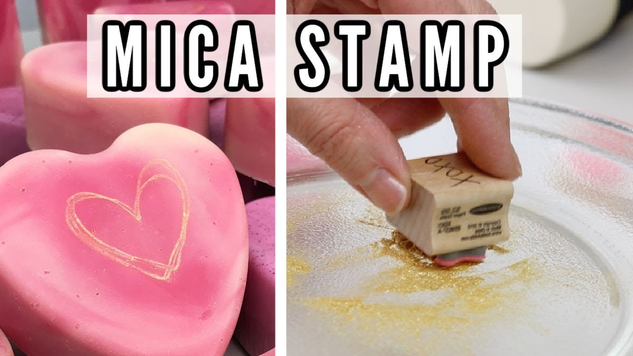 How to Mica Stamp Cold Process Soap