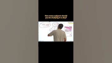 How many subjects should you study in a day? | UPSC CSE