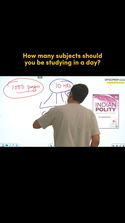 How many subjects should you study in a day? | UPSC CSE