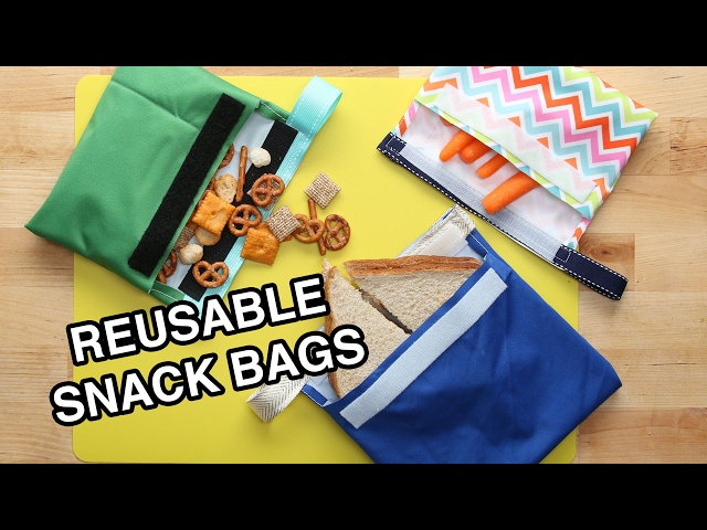 Reusable Snack Bag Tutorial  What Can We Do With Paper And Glue