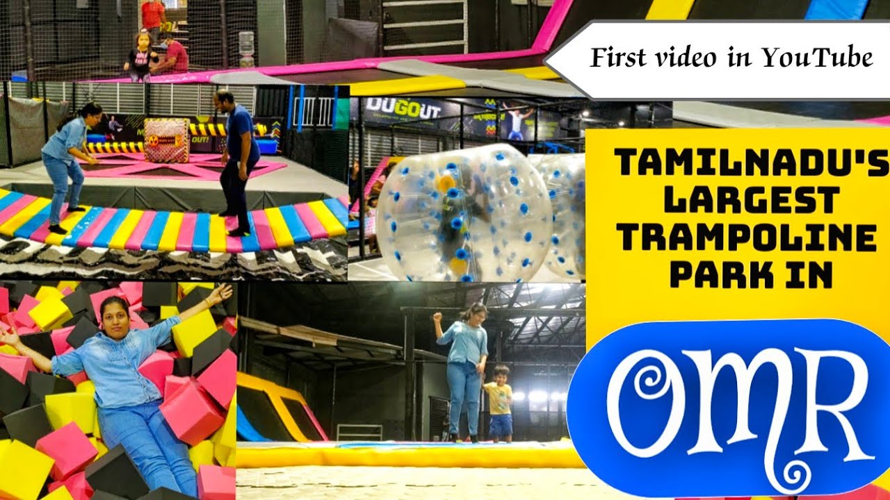 Largest Trampoline Park In OMR.. MARINA MALL family fun zoneLife_of