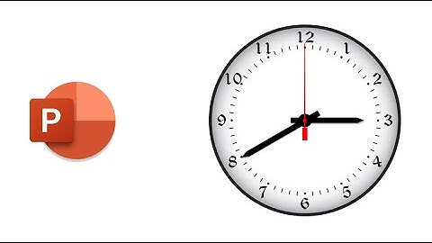 PowerPoint Clock Animation Tutorial (Create Analog Clock & Needle Animation Effects in Presentations