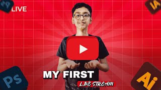 🔴My First Live Stream| Live Designing