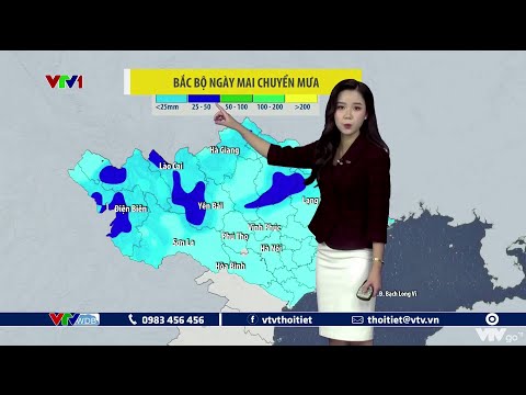 Video Bản tin thời tiết 19h45 - 14/11/2022 | Bắc Bộ chuyển... - youtube