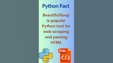 Python Fact - BeautifulSoup #python