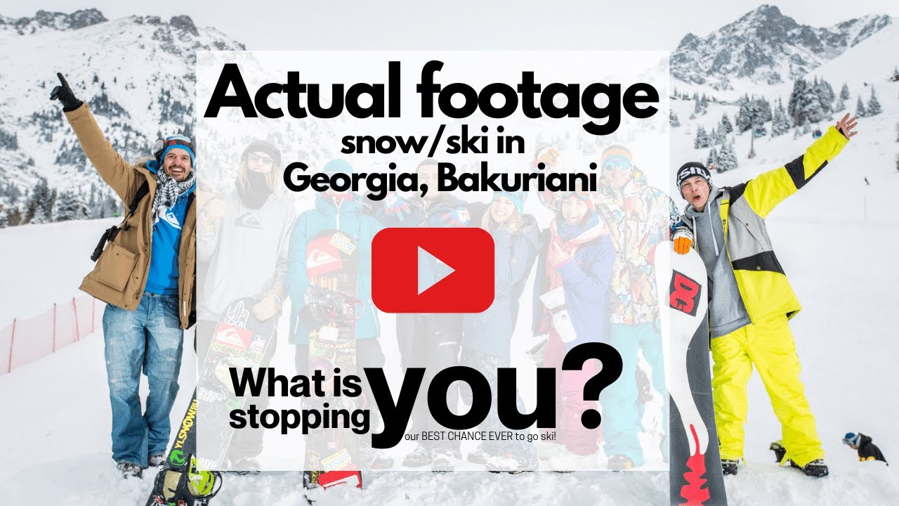 Actual footage - skiing in Georgia, Bakuriani