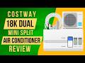 COSTWAY 18k Dual 2 Zone Mini Split Air Conditioner Review