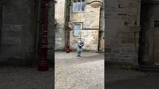 Bagpipes At Callendar House, Falkirk. The Midlothian Pipe Band