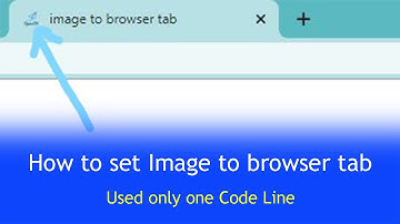 How to Set image to browser tab using only HTML.. Only one Code Line