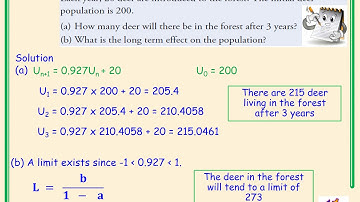 Higher Mathematics Recurrence Relations Video 2 - Finding the limit of a Recurrence Relation