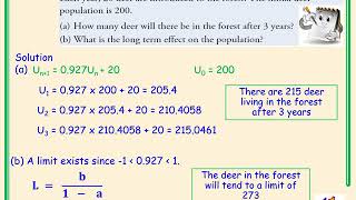 Higher Mathematics Recurrence Relations Video 2 - Finding the limit of a Recurrence Relation