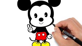Dessin Facile De Mickey Comment Dessiner Mickey Apprendre A Dessiner Youtube
