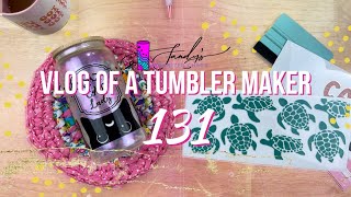 131st Vlog of a Tumbler Maker | Decals on my bulk order and UV DTF Cup Wraps!