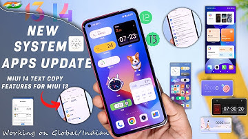 MIUI 14 Text Copy feature for MIUI 13 Users | MIUi 14 System App Update : Theme, Gallery, Launcher