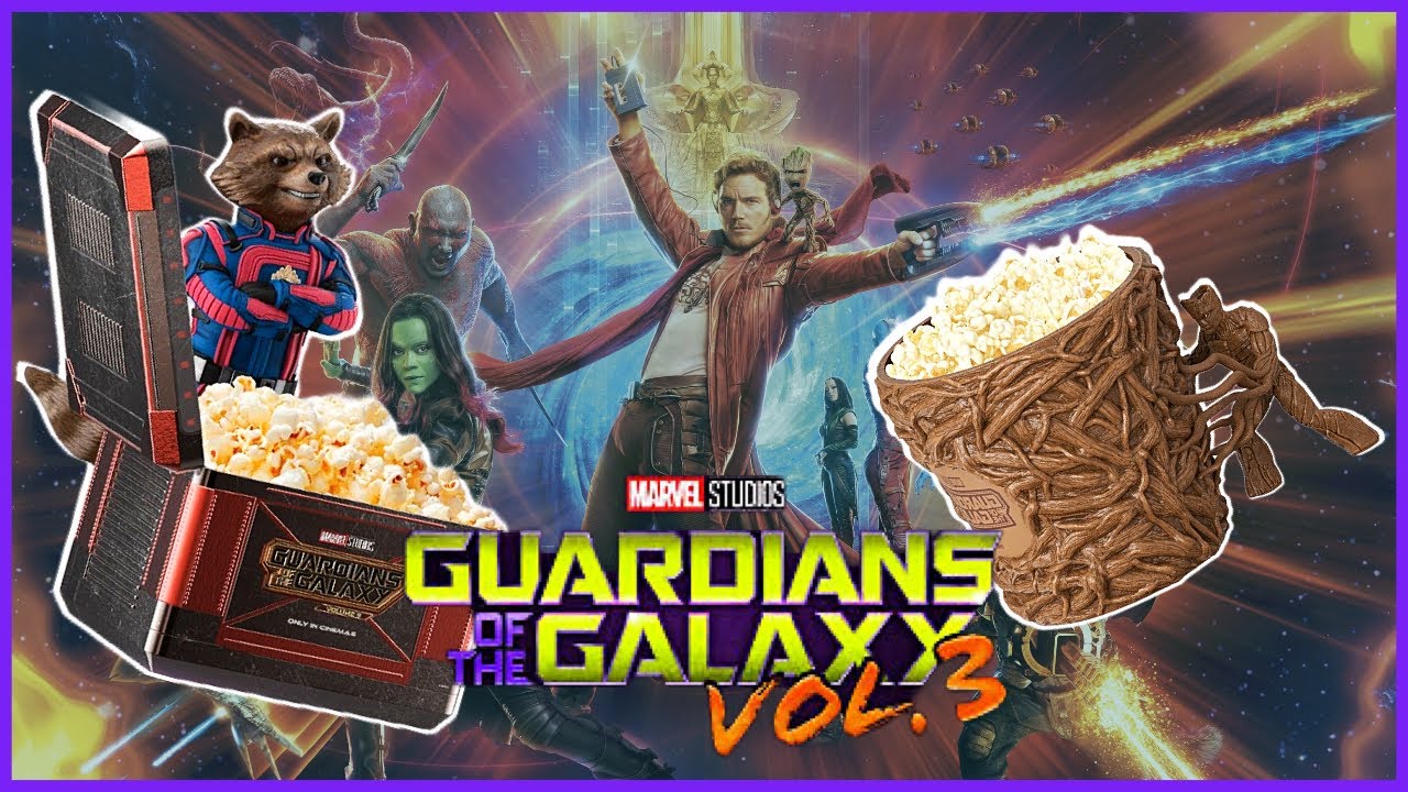 Guardians Of The Galaxy Vol. 3 AMC Rocket & Cinemark Groot Popcorn Bucket  Unboxing & Review! Part 3 - YouTube