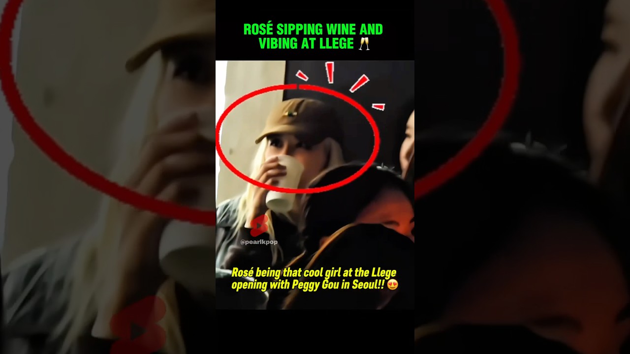 Rosé enjoying her night at Llege with Peggy Gou in Seoul 