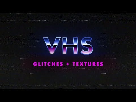 VHS Glitches + Textures Overlay Pack