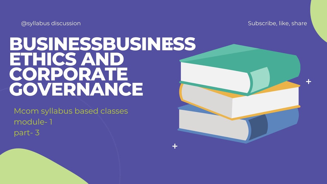 part 3 Factors influencing business ethics.