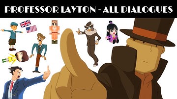 Professor Layton - All dialogues characters say when solving puzzles (2007-2017)