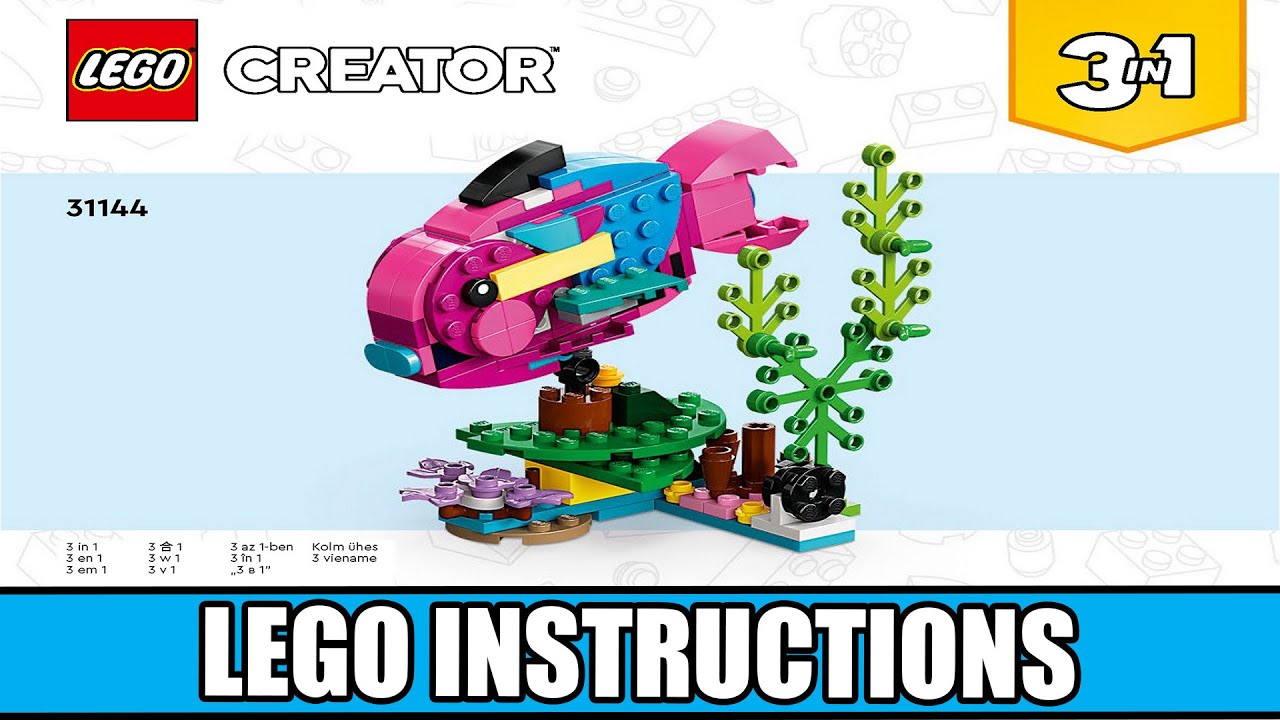 Creator | Exotic Pink Parrot LEGO instructions