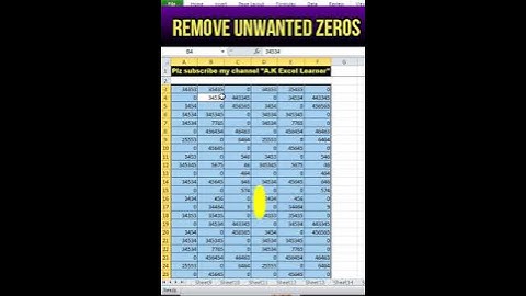 Remove unwanted zeros from CELL in Excel #excel #exceltips #data #excelformula #spreadsheet #viral