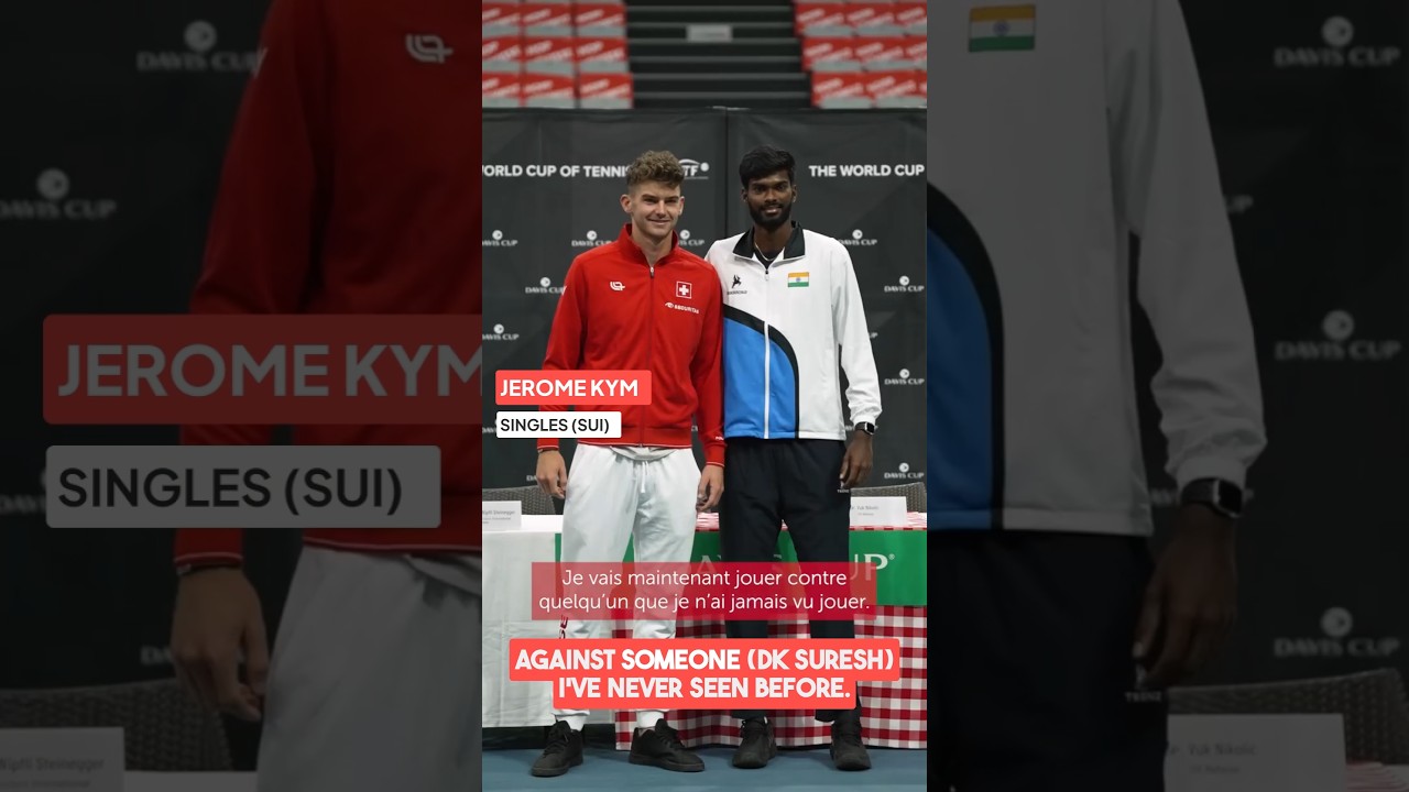 Swiss 🇨🇭 team shares thoughts on playing the Indian 🇮🇳 team. Video by @swiss_tennis