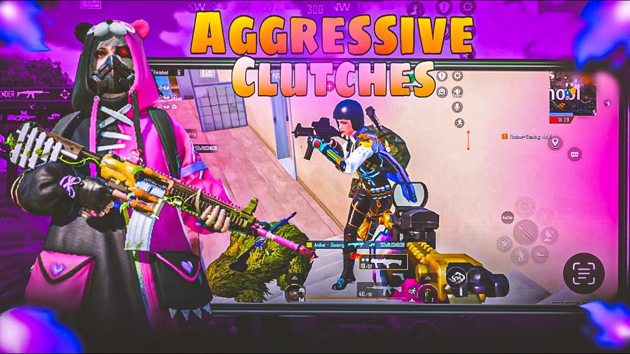 Aggressive Clutches In Intense Situation | BGMI | PUBG - YouTube