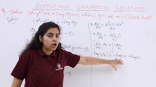 Class 12th – Homogeneous Differential Equations Problem Example-1 | Tutorials Point