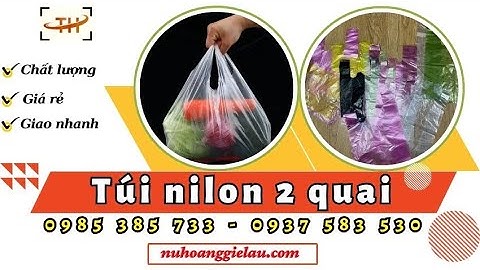 Túi nilon 2 quai đủ màu đủ cỡ giá sỉ rẻ | Bọc nilon