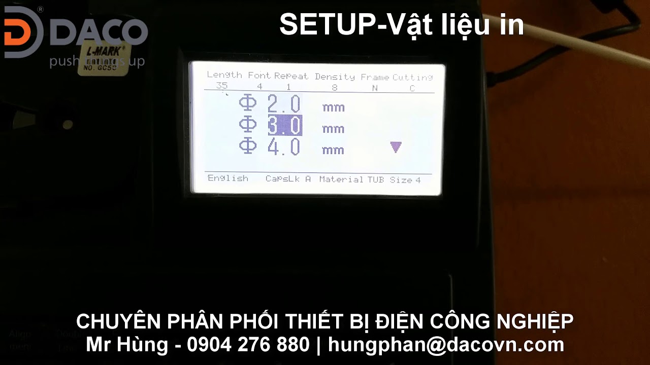 Cách chọn vật liệu in LK-360 Máy in ống lồng đầu cốt LK360 của LMark ...