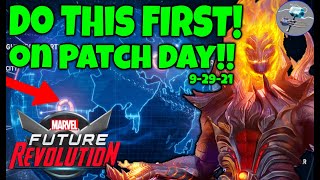 Do this FIRST!! Patch Day - Marvel Future Revolution 9-29-21