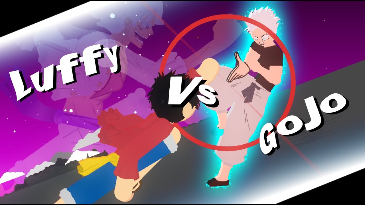 Gojo vs Luffy | StickNodes | Animation | One Piece x Jujutsu Kaisen