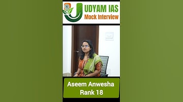 Udyam IAS | OAS RANK 18 | Aseema Anwesha