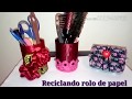 Decorando rolos de papel / reciclagem