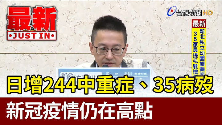 日增244中重症、35病殁 新冠疫情仍在高点【最新快讯】 - 天天要闻