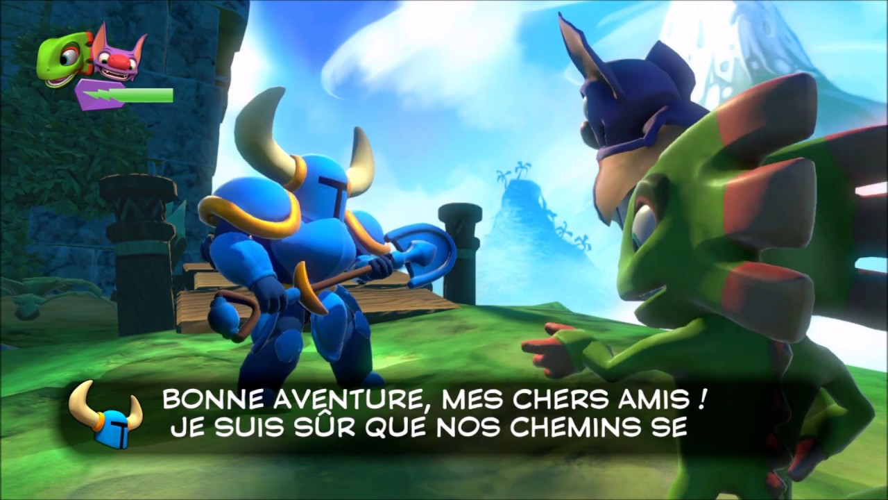 YookaLaylee Shovel Knight cameo / gameplay FR YouTube