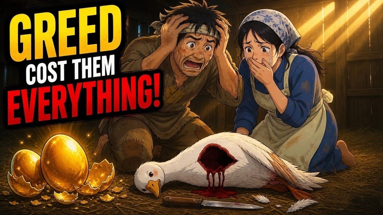 Video thumbnail for The Goose That Laid Golden Eggs🥚| Popular Moral Story | The Golden Egg - Aesop's most famous fable