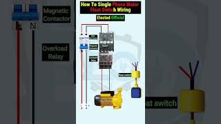 Single phase motor me float switch wiring diagram #youtubeshorts #trending #shorts #viral #funny