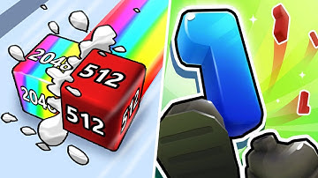 Jelly Run 2048 vs Crazy Number Run - Max Level Gameplay (Part 1)