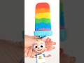 How To Make A RAINBOW Yoghurt Popsicle CoComelon Craft Videos Shorts Cocomelon