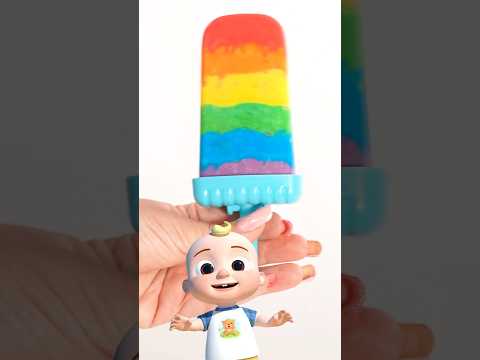 How To Make A RAINBOW Yoghurt Popsicle CoComelon Craft Videos Shorts Cocomelon 