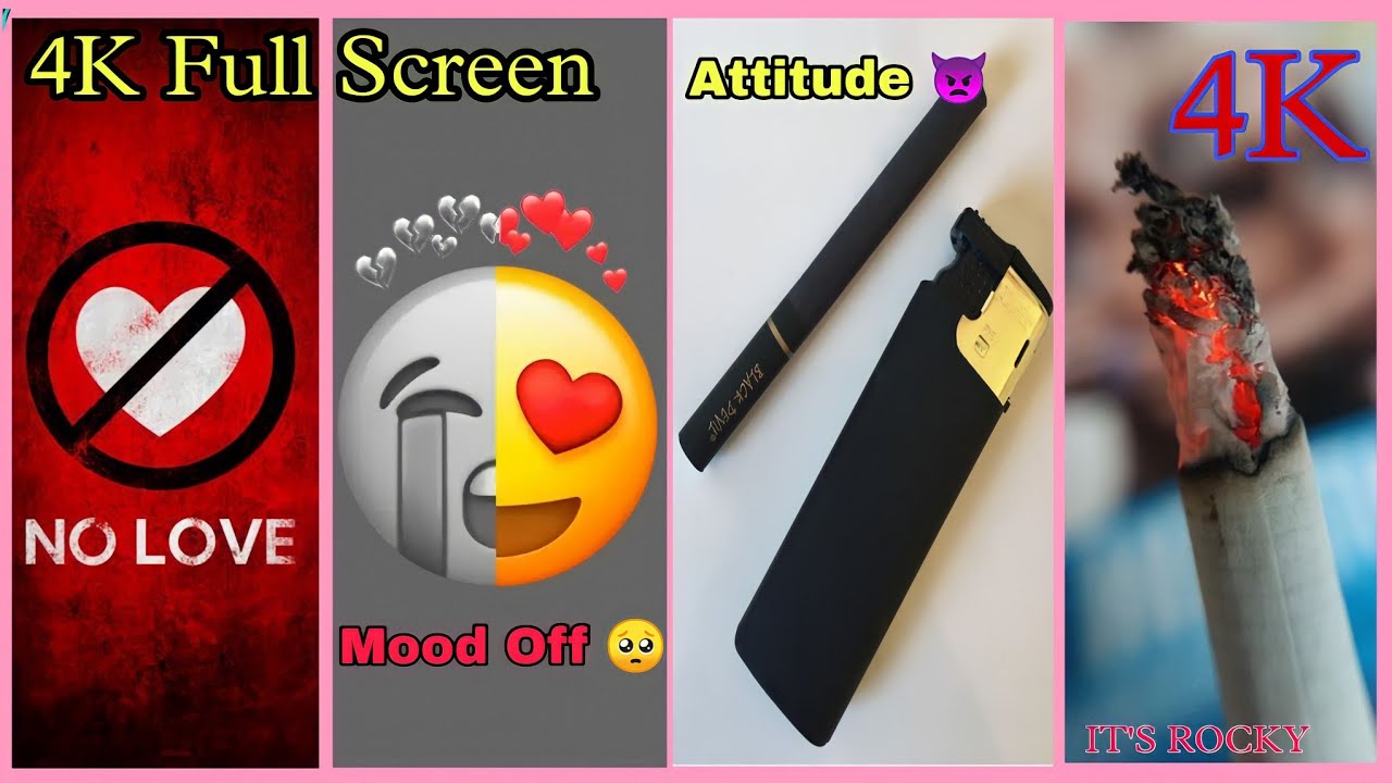No Love 💔 Boys Attitude Whatsapp Status 👿 4K Cigarette Lover 🔥